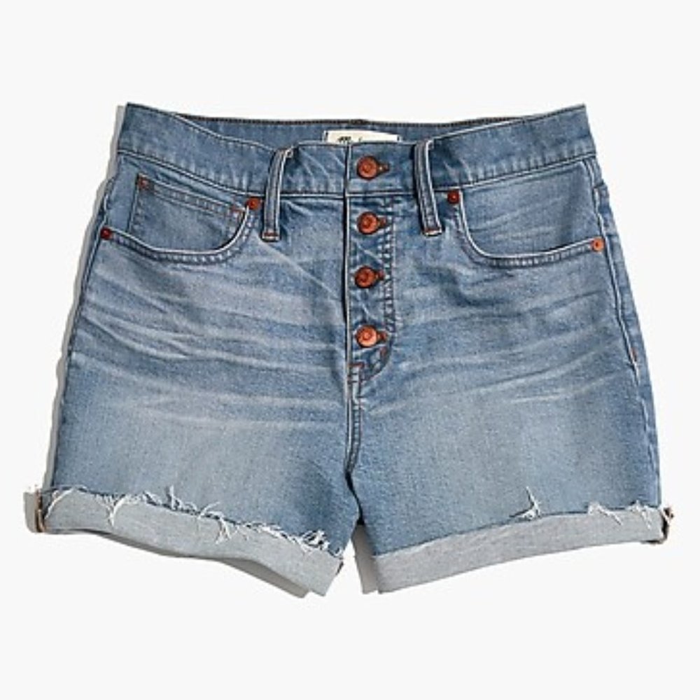 Madewell High-Rise Denim Shorts | Button-Front Edition | Size 26